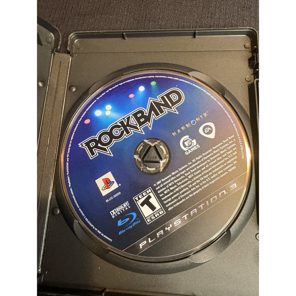 Rock Band Sony PlayStation 3 PS3 Game EA Electronic Arts BLUS-30050 Disc Only